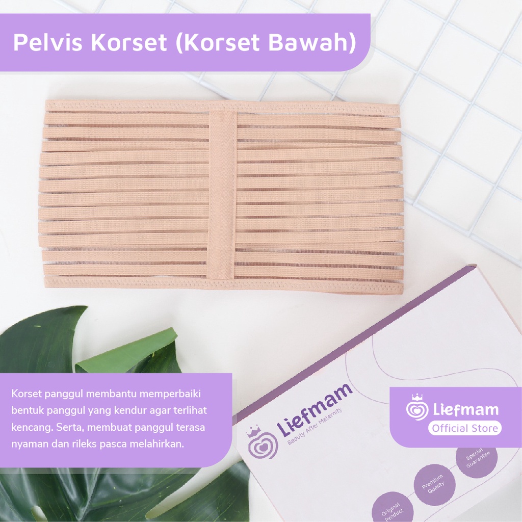 [M, L] Korset Postpartum 3 in 1 Liefmam (Zaraya) Original - Korset Peramping Pasca Melahirkan