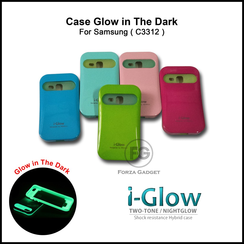 Case i-Glow for Samsung Champ Deluxe Duos C3312 (Glow in The Dark)