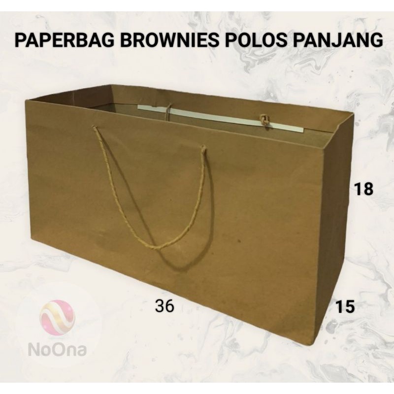 

PAPERBAG POLOS BROWNIES PANJANG ISI 12 BUAH