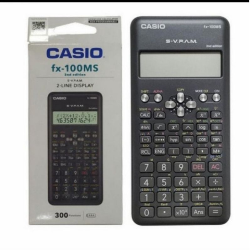 

CASIO KALKULATOR FX 100MS SENTIFIC EDITOR STAT DATA ORIGINAL MANTAP