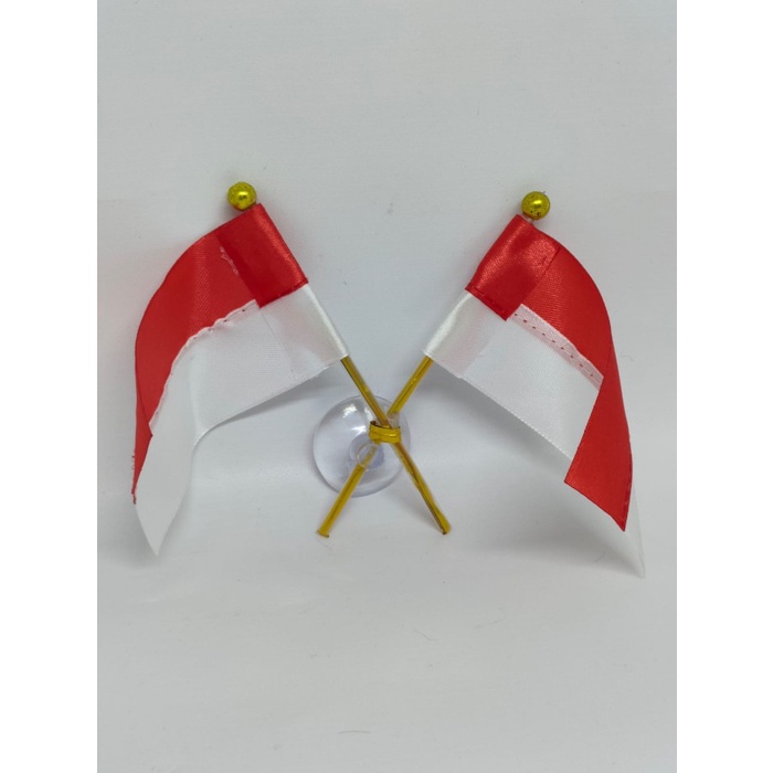 Bendera Merah Putih Tempel - Dekorasi Bendera Indonesia Tempel Kaca