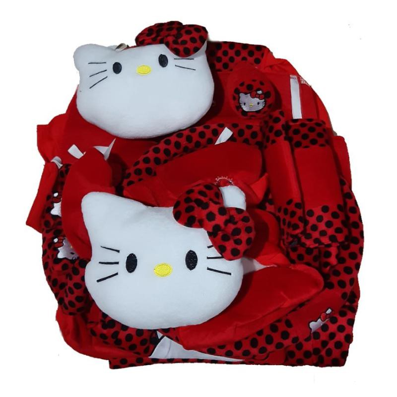 Jual SARUNG JOK GRAND AVANZA 2019 KARAKTER HELLO KITTY MERAH Indonesia