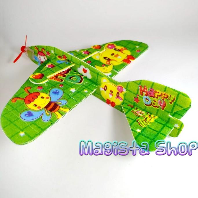 Pesawat Busa Gabus Besar / Flying Glider mainan jadul 90an magist4