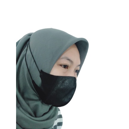 Masker 3 ply duckbill 3D headloop orlee Hijab Kemenkes isi 10pcs