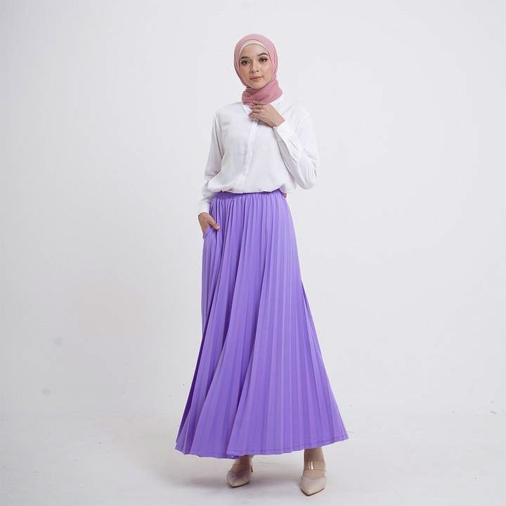 ROK PLISKET PREMIUM Part 2 - ROK PLISKET MAYUNG - ROK PLISKET JUMBO - ROK PLISKET - ROK MAYUNG - ROK HYGET --Lilac