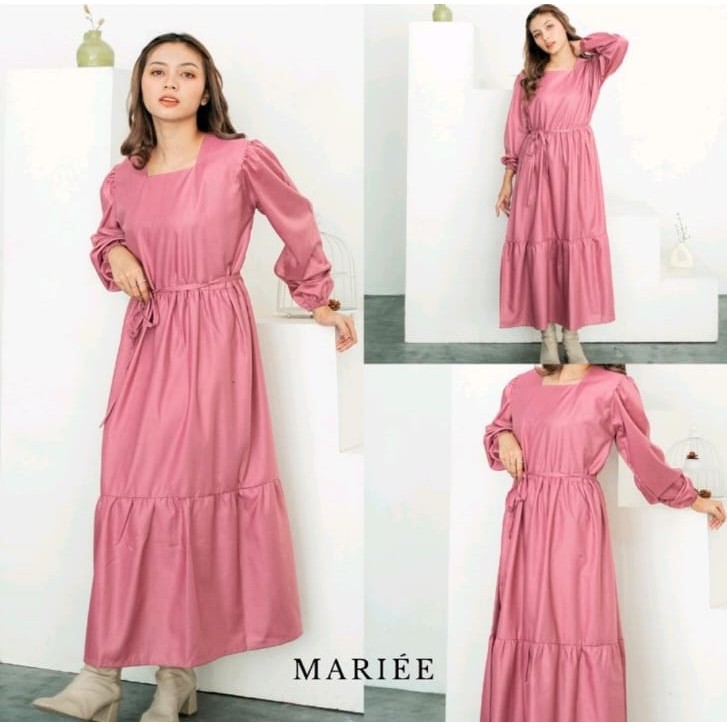 CATHERINE - GAMIS NAZWA/LONG DRESS WANITA/BAHAN KATUN ADEM