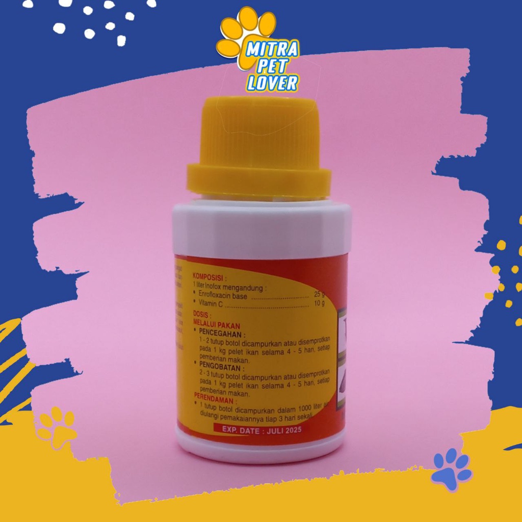 OBAT INFEKSI IKAN - INOFOX K 120 ML ORIGINAL - PEMBASMI BAKTERI PADA FISH AMPUH AMAN SEHAT MENCEGAH PENYAKIT MENINGKATKAN IMUN DAYA TAHAN - PET ANIMAL HEALTHCARE AND VETERINARY TAMASINDO KESEHATAN DAN VITAMIN TERNAK HEWAN BINATANG PELIHARAAN MITRAPETLOVER