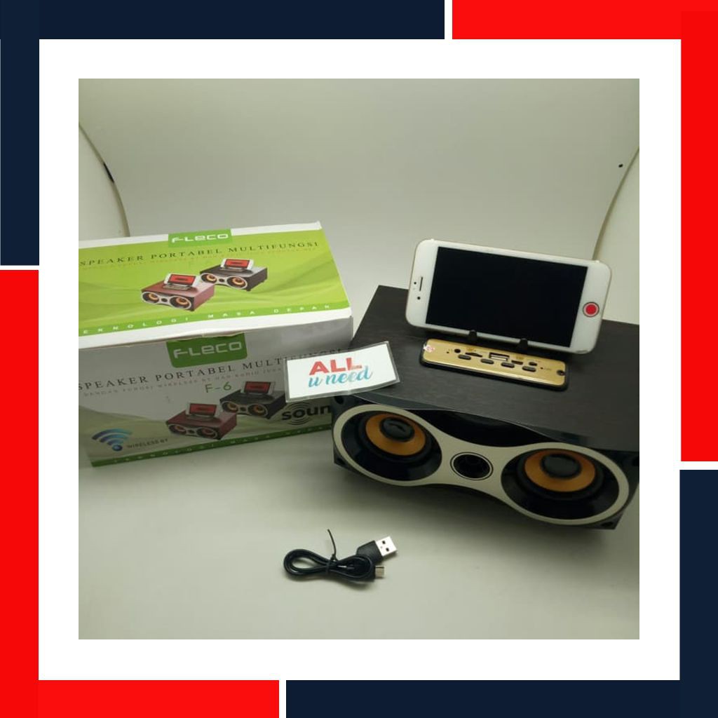 Unik Speaker Bluetooth Fleco F-6 / Speaker Jadul Klasik Fleco F6 134  -.All U