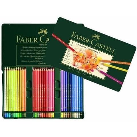 

Open DS] Faber Castell Polychromos Color Pencils Tin of 60 Pensil Warna