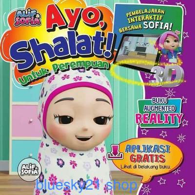 Buku Ayo Shalat Perempuan 3D - Augmented Reality Children Book - Buku Belajar Sholat - Hippo Magic