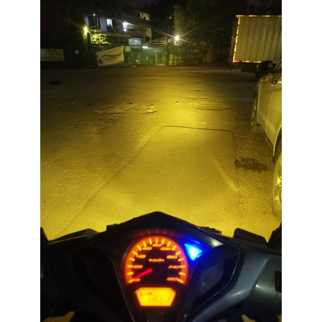 LAMPU LED MOTOR LUMINOS Z2 3 SISI 2 WARNA WHITE YELLOW