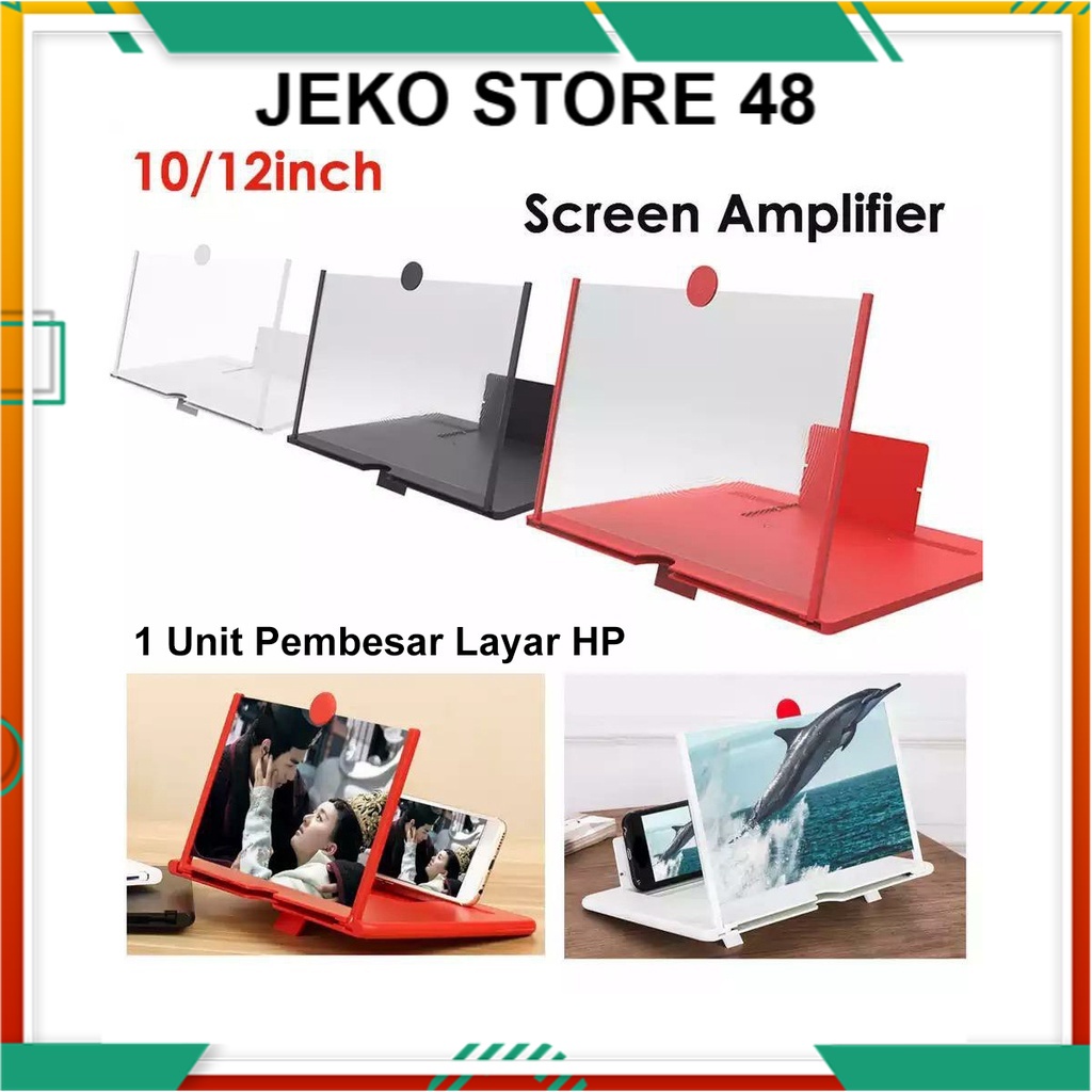 Layar Pembesar Handphone 3D Lipat 12 inch Kaca Pembesar F3 / Kaca Pembesar Layar Hp / Layar Proyekto