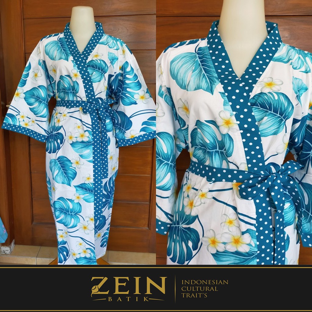Kimono Batik Hotel Spa Tidur Cewek Cowok Motif Soft Modern LD 130 Panjang 130 Allsize