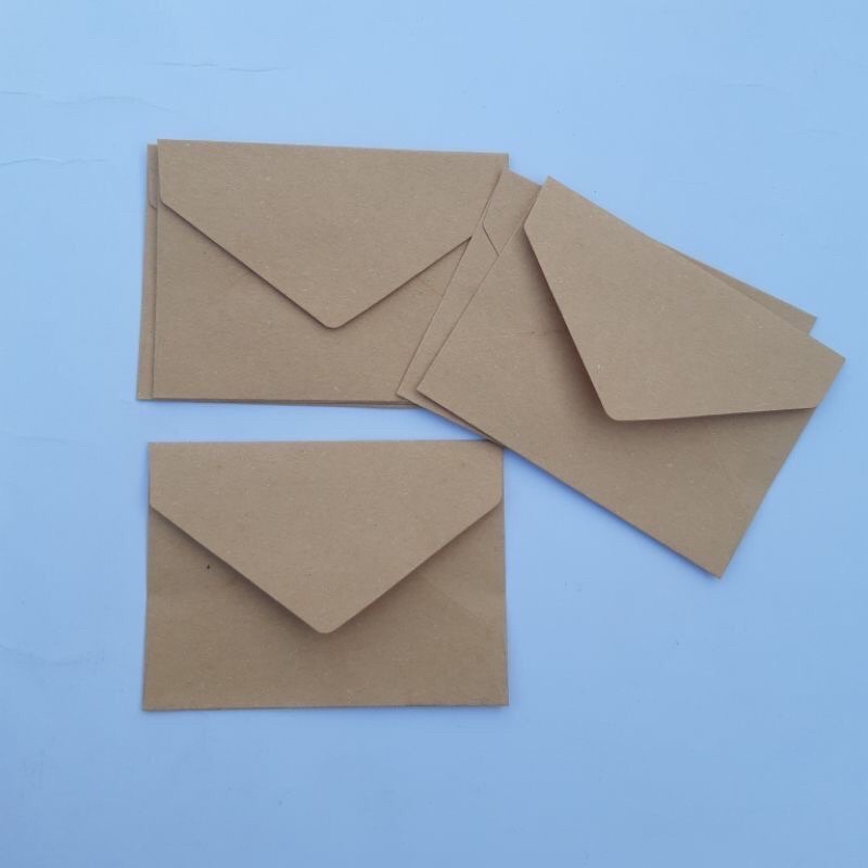 Jual amplop kraft paper brown envelope 8x11cm Shopee Indonesia