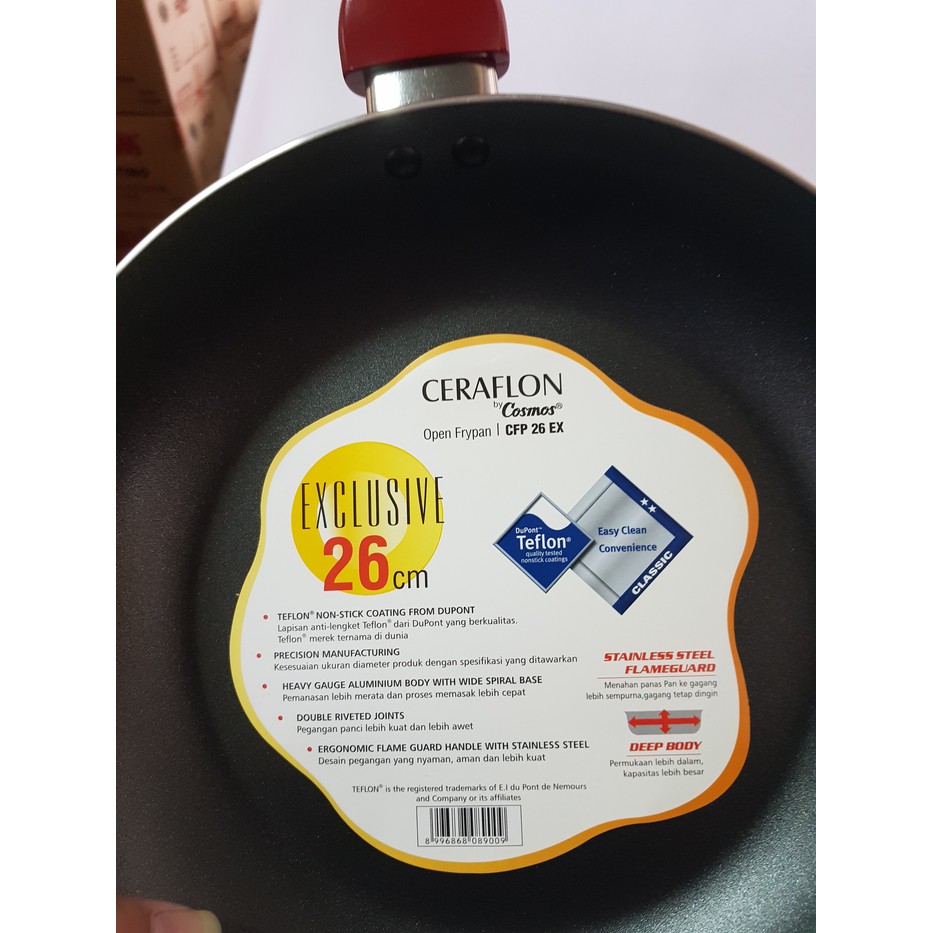 Wajan Teflon Fry Pan Cosmos 26 cm