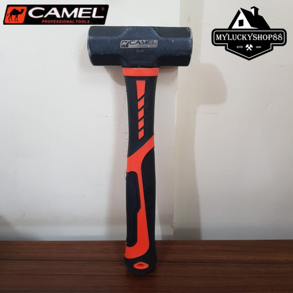 Camel Palu Batu Beton Tembok 2 LB Palu Bodem Bogem 2Lb Gagang Rubber