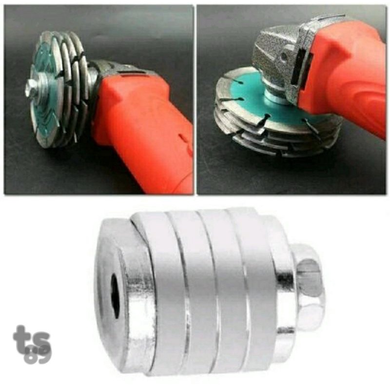 adaptor gerinda susun / mur arbor gerinda susun 4 / adapter arbor gerinda / Adapter Arbor mesin geri
