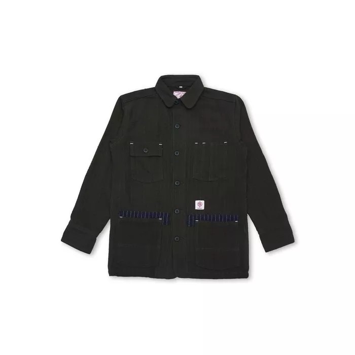 AGATE CHORE JACKET GREEN WABASH OVERDYED