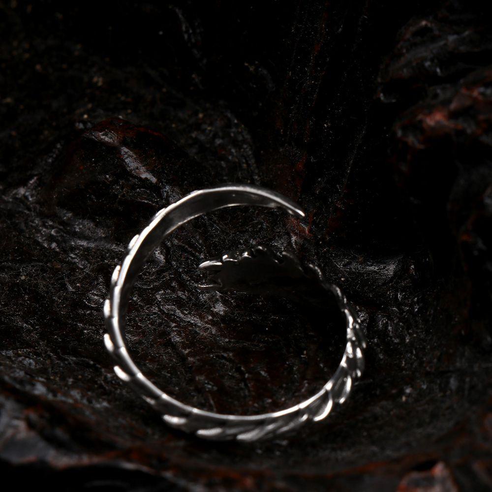 Preva Lipan Cincin Kelabang Hadiah Tulang Lilit Dapat Disesuaikan Gaya Punk