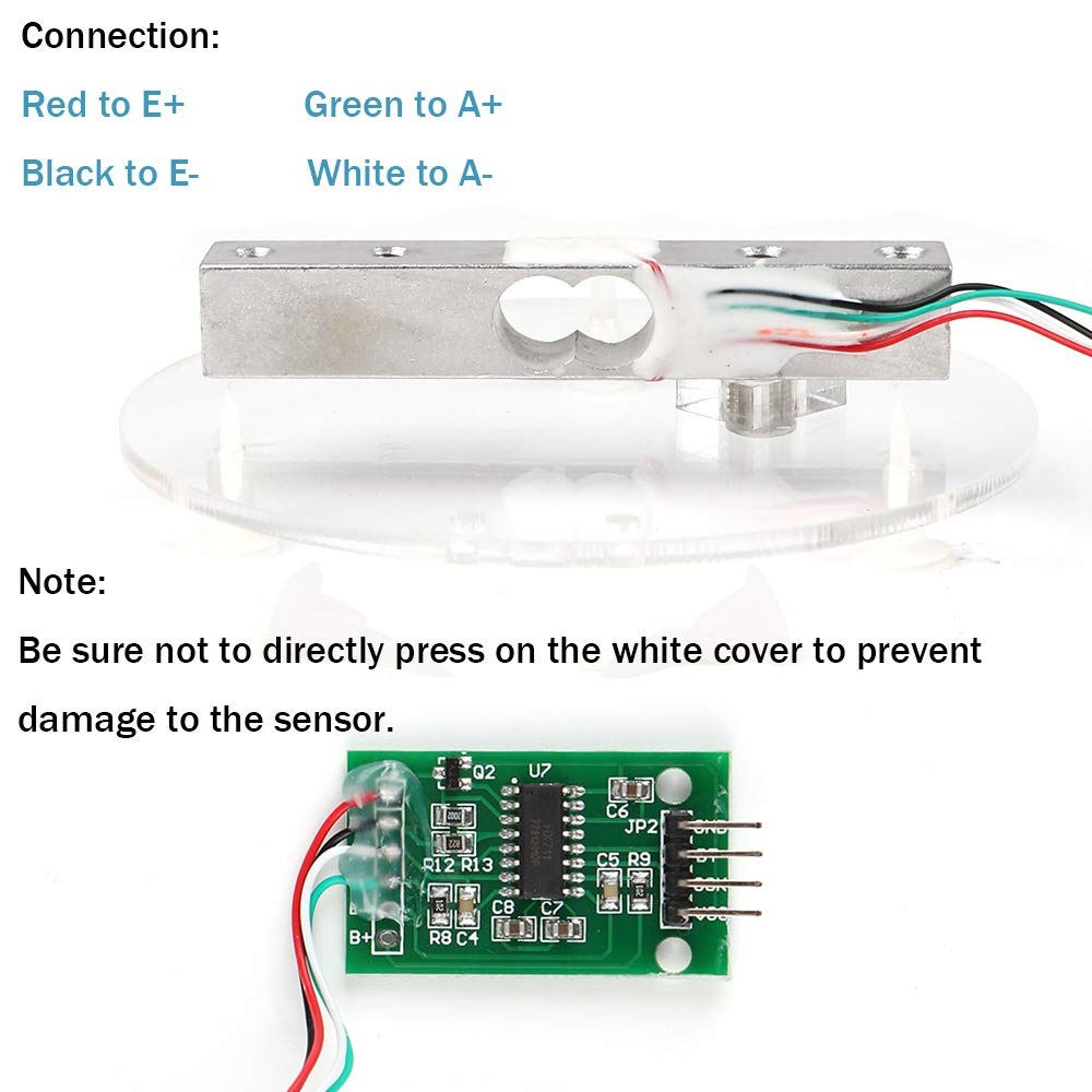 KIT HX711 MODULE 5KG PRESSURE SENSOR SET WEIGHING SENSOR