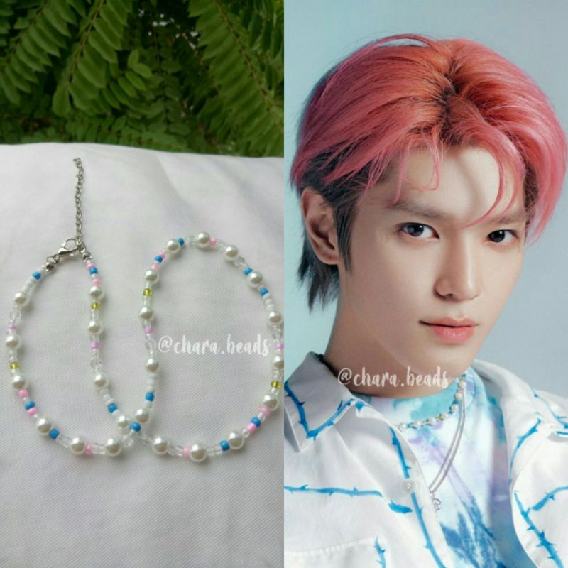 taeyong nct bracelet, necklace // gelang, kalung taeyong nct