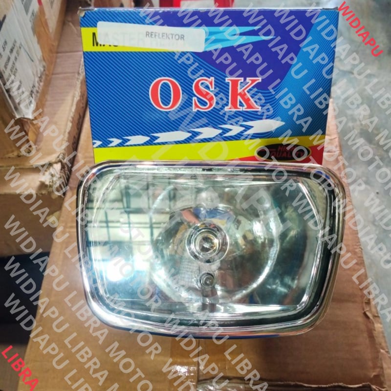 (100% QUALITY ) REFLEKTOR LAMPU DEPAN RXK RX KING NEW MIKA BENING POLOS OSK Mantap bos