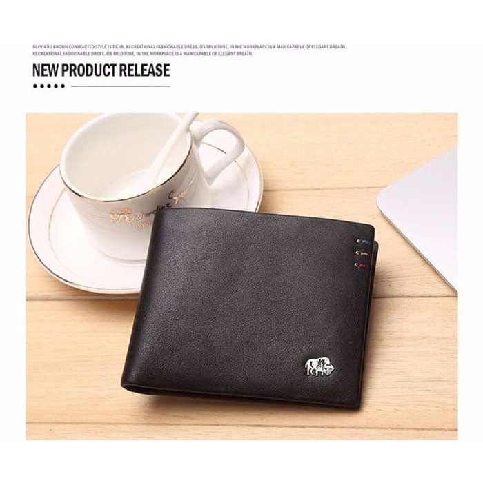 Bison Denim-Dompet Pria Kulit Sapi Asli Slim Bifold (BISON-4411)
