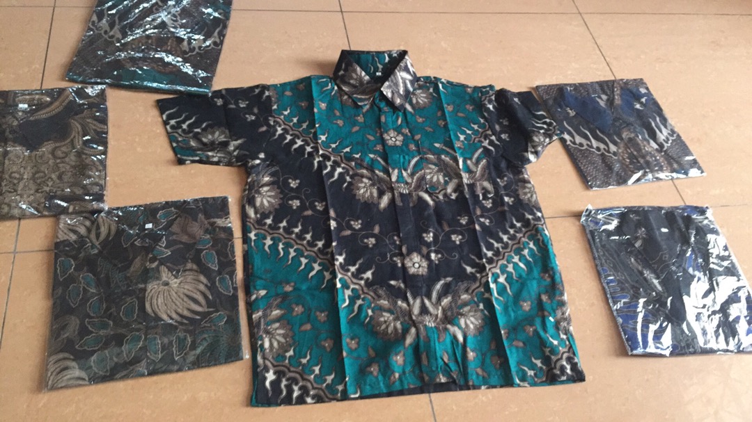 Kemeja Batik Pria Lengan Pendek Hitam Hem Baju Batik Pria Lengan Pendek Ukuran M L Xl Xxl