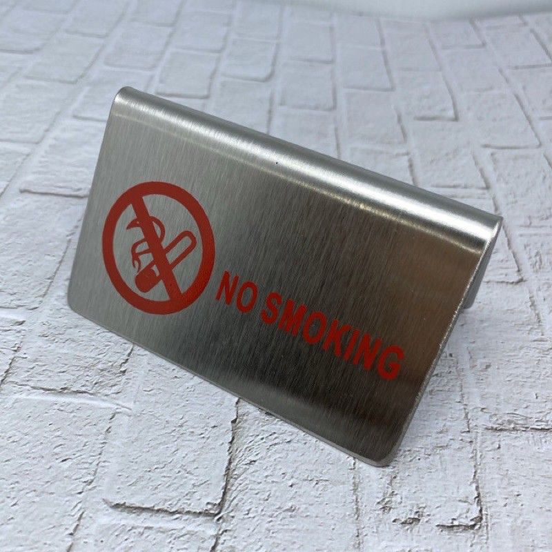 table plate no smoking / tulisan larangan merokok