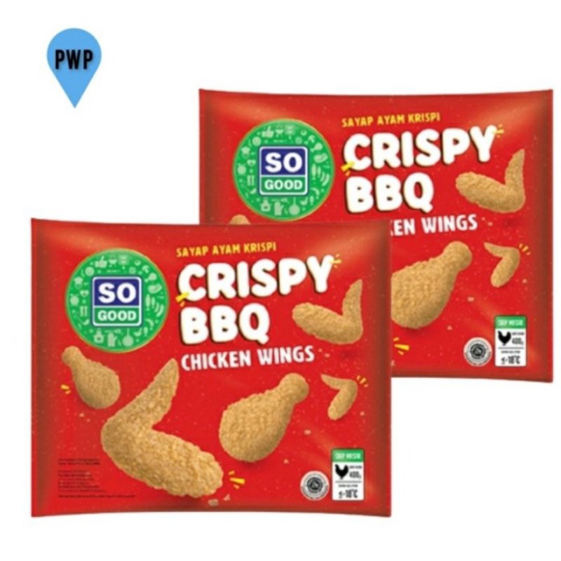 

So Good Crispy BBQ Chicken Wings Sayap Ayam Krispi 400gr Twinpack