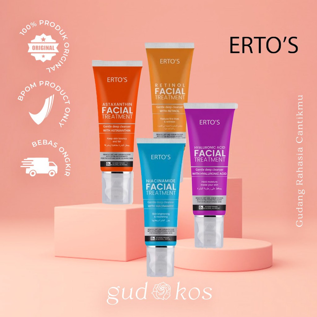 ERTOS/ ERTO'S Facial Treatment 100ml Original BPOM 100% KEMASAN BARU