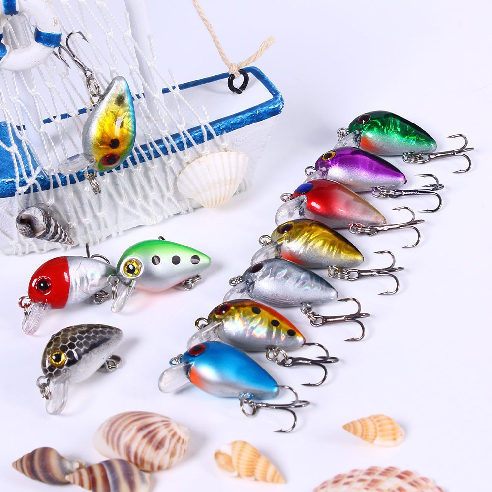 1PCS 1.5G UMPAN PANCING MINI CRANK MINNOW  UMPAN PANCING TERLARIS