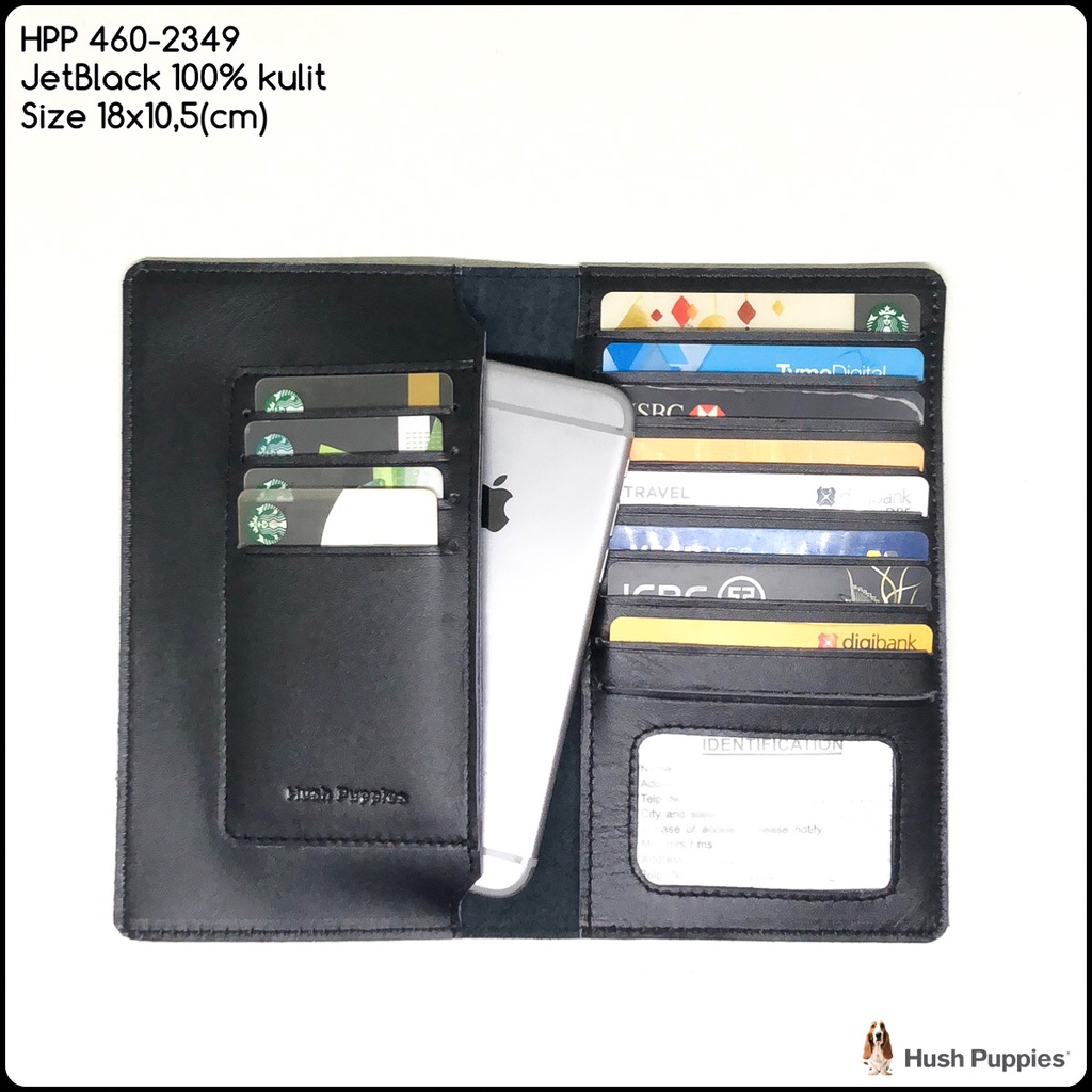 dompet pria hush puppies 460-2349 series premium bahan kulit sapi asli grade A