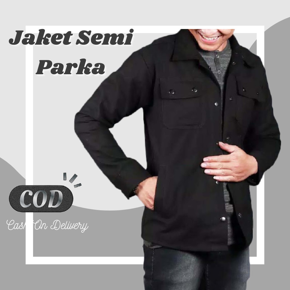 Jaket Semi Parka Pria Jaket Trucker Pria Jaket Canvas Pakaian Pria Jacket Semi Parka Pria Jacket Tru