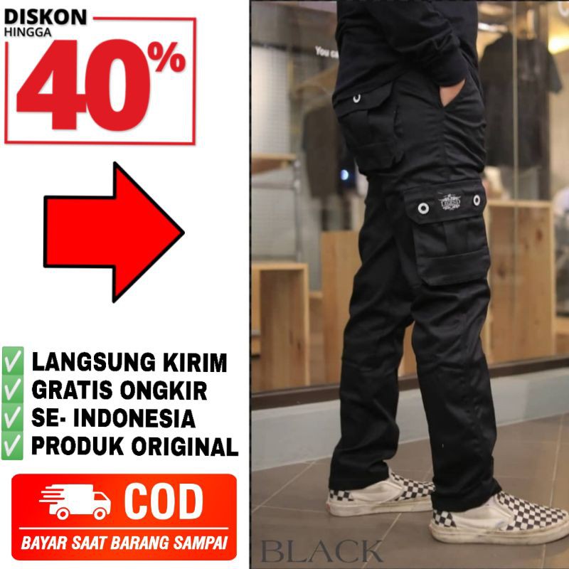  Celana  Panjang  Cargo PDL Twill Kanvas Original Distro  