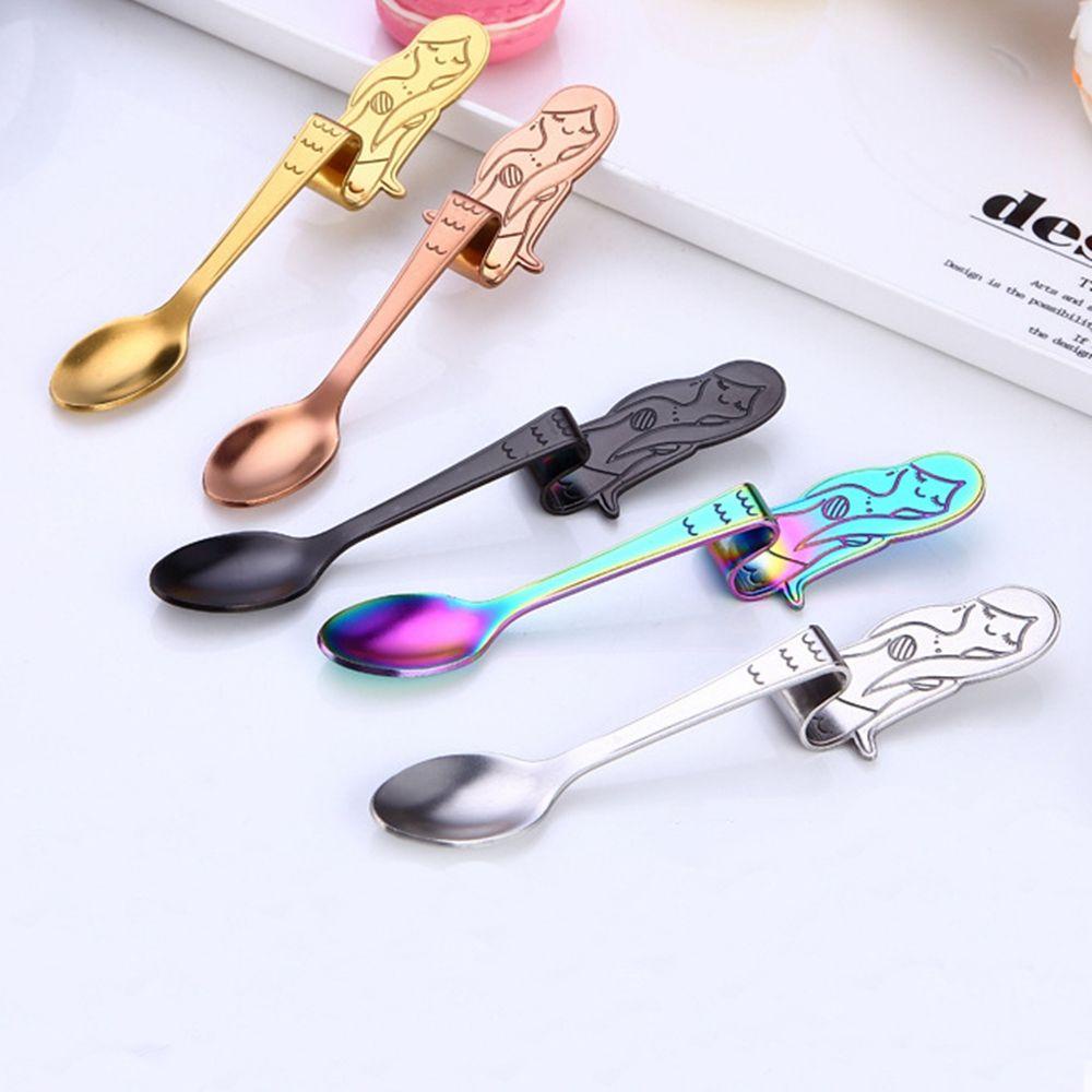 【 ELEGANT 】 Scoops Kue Gadget Sendok Gantung Peralatan Makan Aksesoris Dapur Alat Makan Es Krim/tea /Dessert/ Coffee Ladle