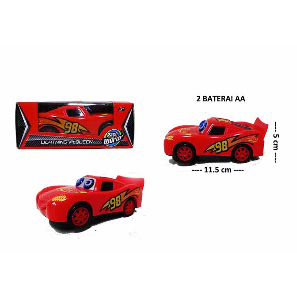 Mainan Anak mobil baterai race 2 lightning mcqueen/ Mainan Mobil-Mobilan Musik 2628