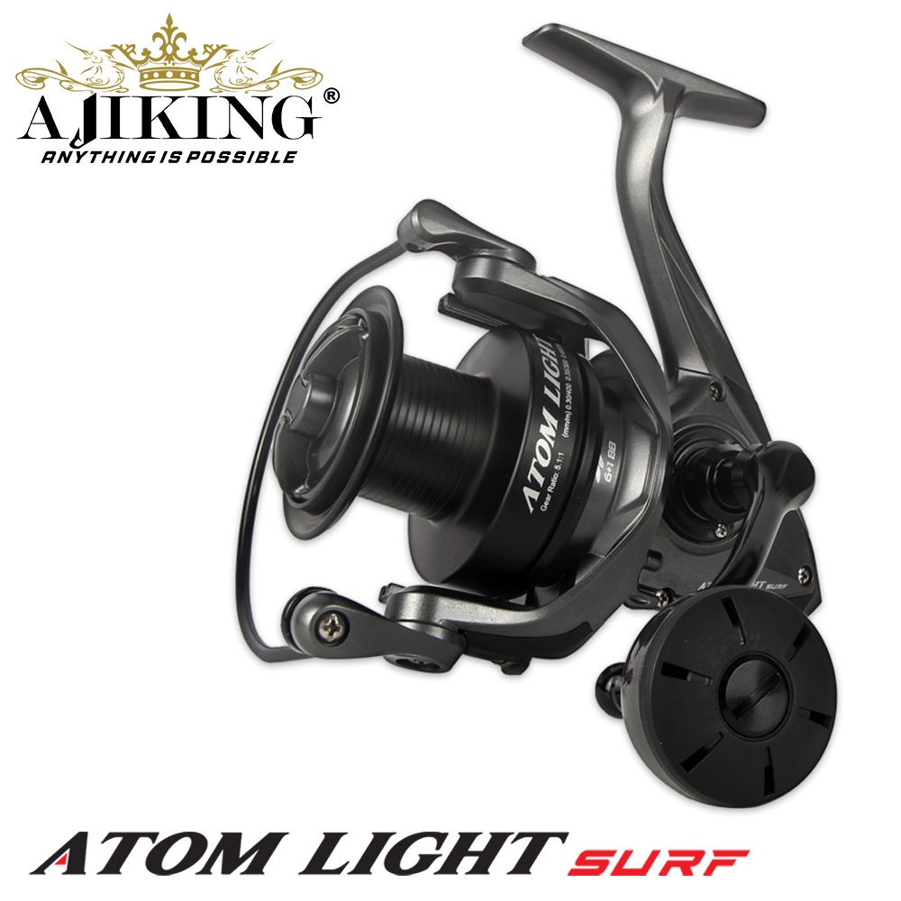 Reel AJIKING ATOM LIGHT SURF (POWER HANDLE)