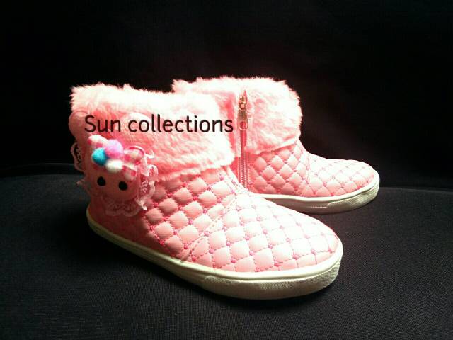 Termurah!!! Sepatu Boot anak perempuan Boneka Bulu