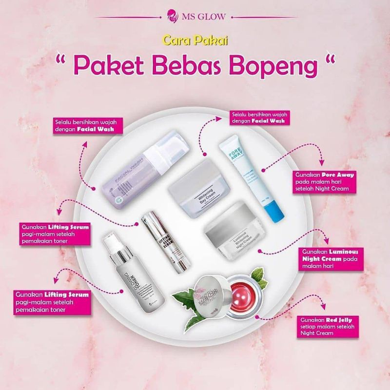 Paket Bebas Bopeng MS Glow