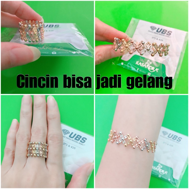 Cincin emas bisa jadi Gelang UBS
