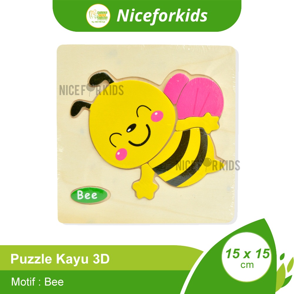 Puzzle Kayu 3D Anak / Wooden Puzzle / Mainan Edukasasi Anak Puzzle Lucu