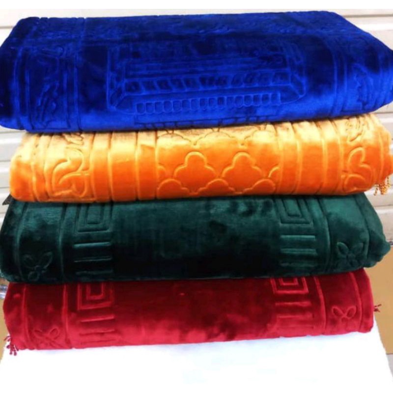 Sajadah Busa Tebal 5cm EMBOSS Empuk Polos Mewah Uku 70x110cm Jum