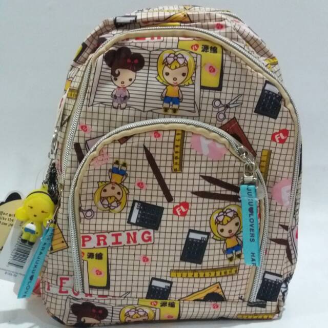 Tas backpack harajuku lovers ransel minni tas lucu