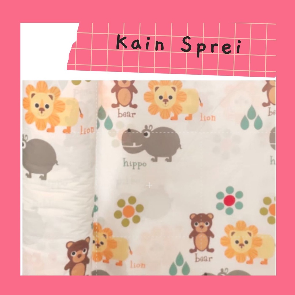 Bahan Katun sprei kain ESRA Motif Anak| Meteran