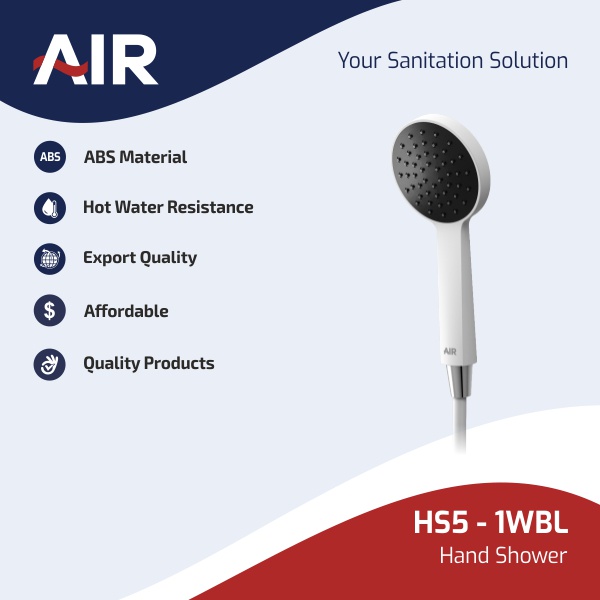 AIR Shower Mandi / Hand Shower HS5 - 1WBL