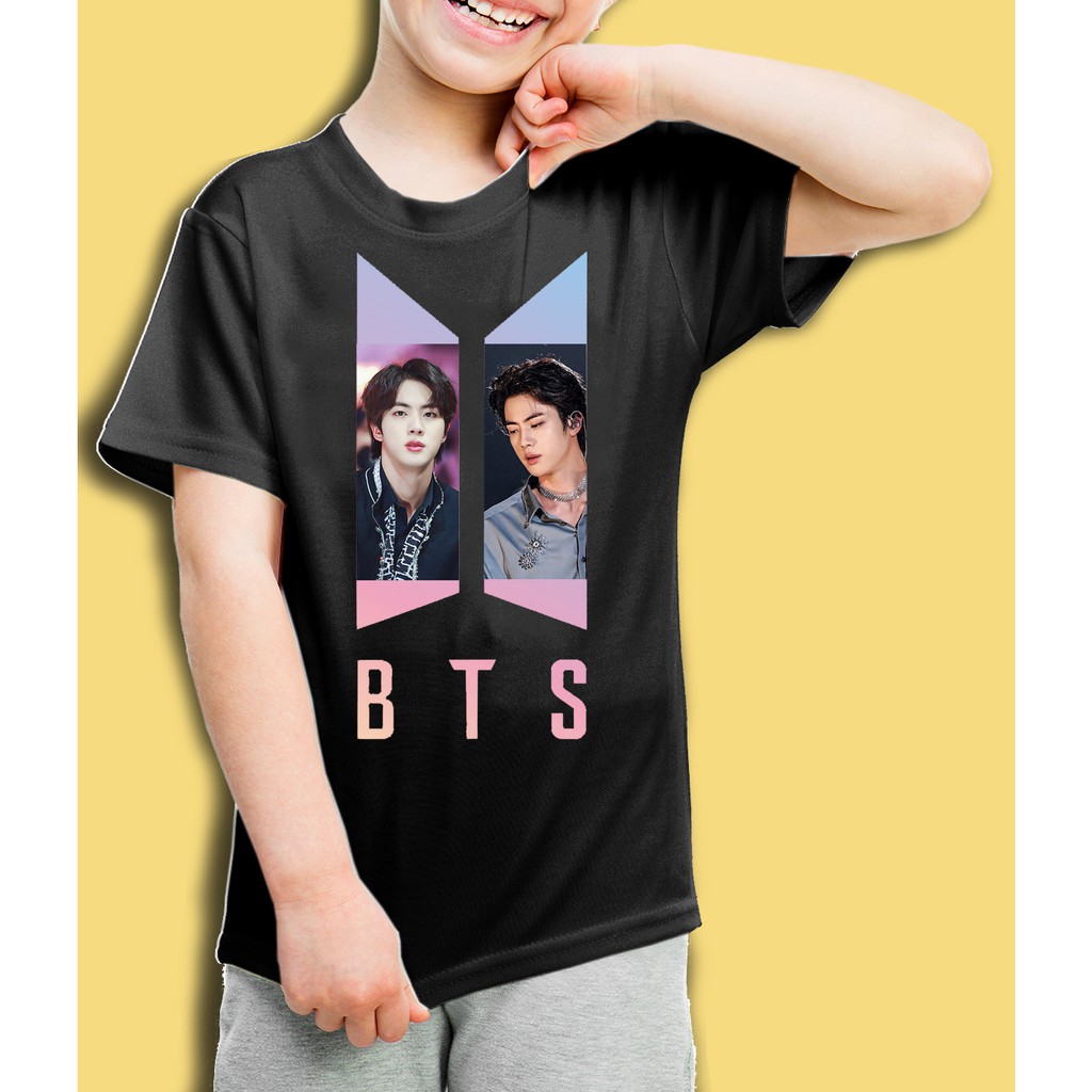 Kaos/baju anak BTS -JIN- 001 (size anak 1 - 10 tahun)