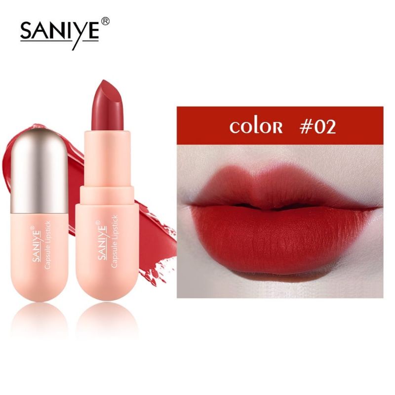 Medan Termurah capsule mini Velvet matte tahan lama waterproof lipstik saniye lipstick bibir