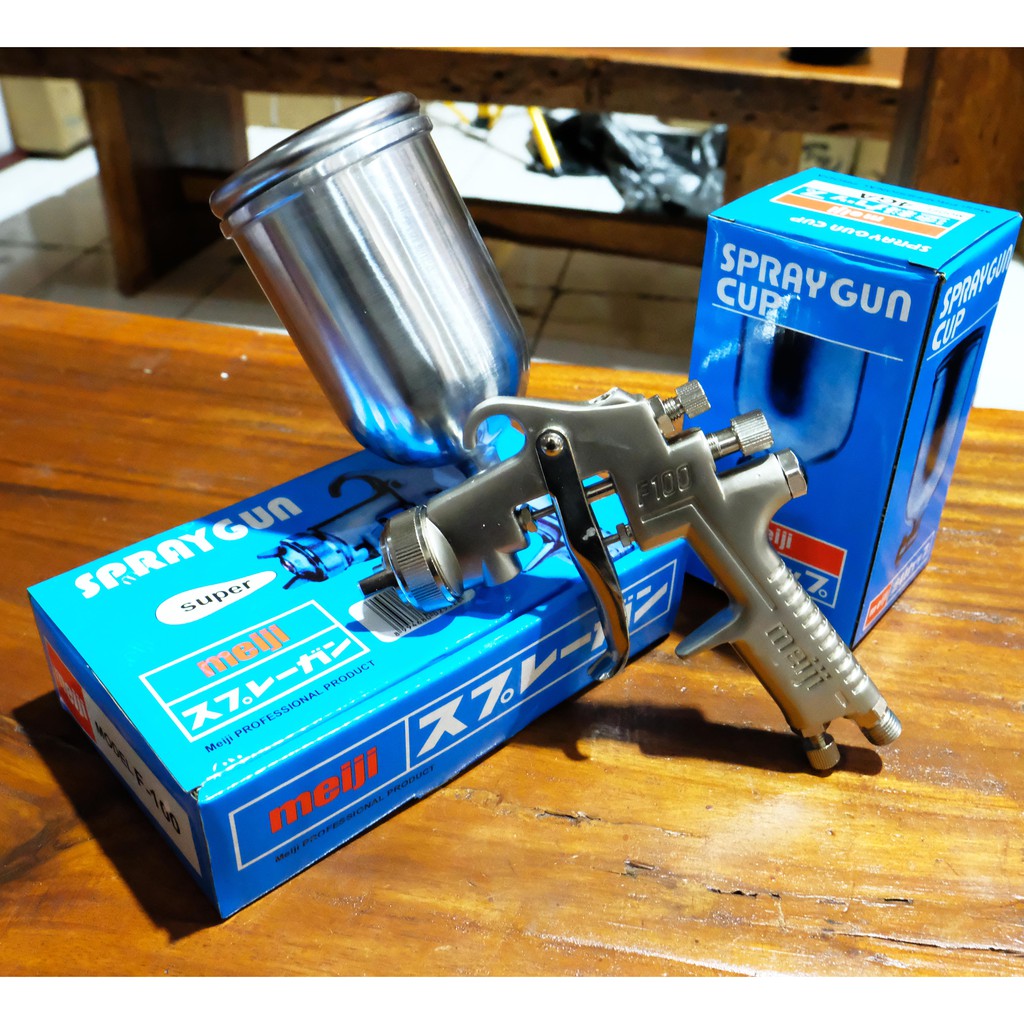 Spray Gun MEIJI F100 F 100 Tabung Atas Taiwan