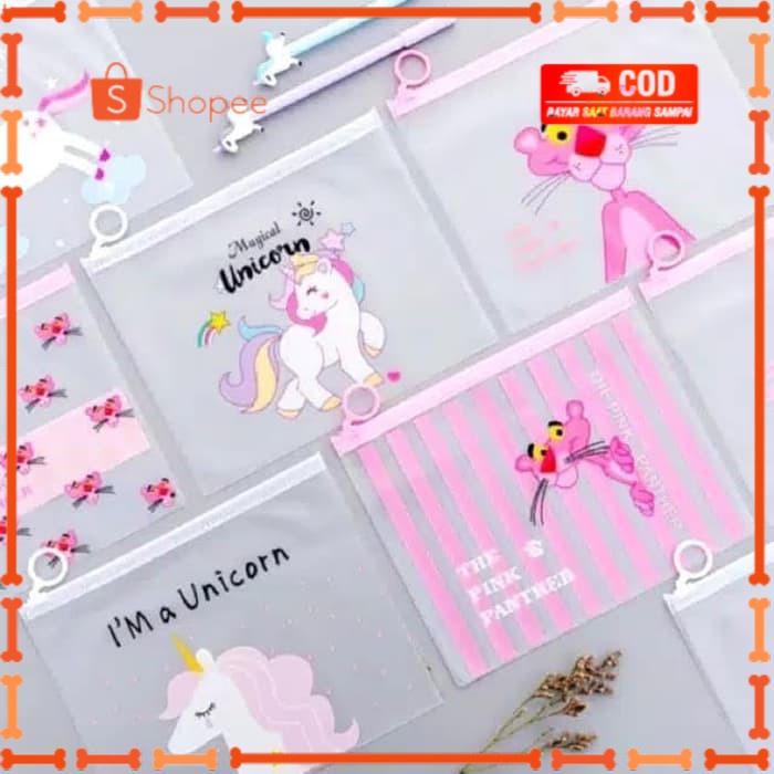

Zipper Bag Transparan / Pouch Kosmetik / Tempat Pensil ZPBT-01